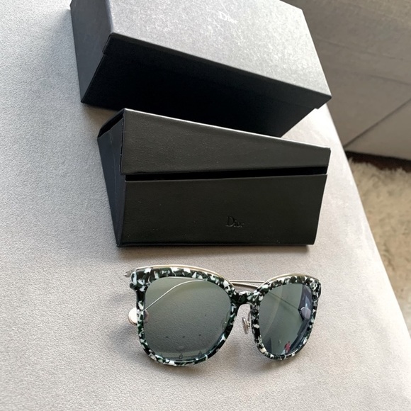 New DIOR Blossom1F Mirrored Semi-Round Sunglass Retro 70’s Style - Picture 2 of 16